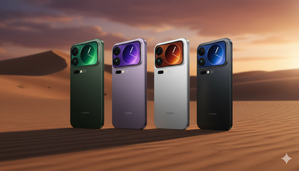 iPhone 17 Pro Max placed on a desk with MagSafe charger attached, subtle charging glow, realistic indoor lighting, clean workspace, modern technology lifestyle photo, no battery percentage text