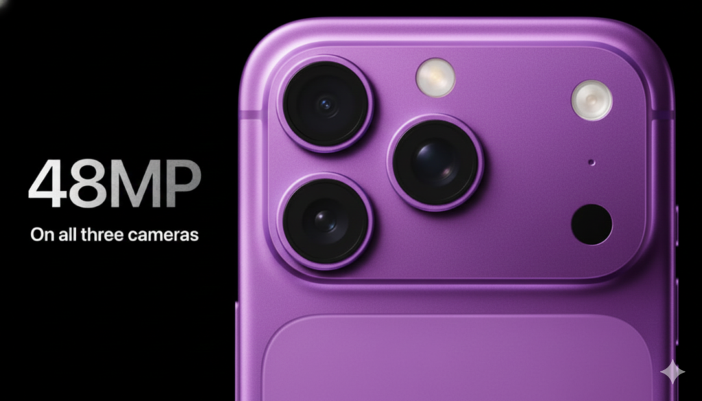 iPhone 17 Pro Max triple camera system